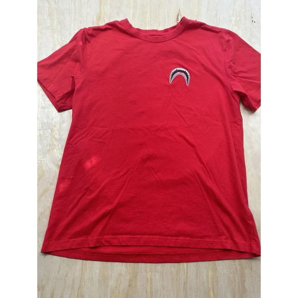 Eternity BC/AD Mens Red Shark Mouth Crew‎ Neck Pullover T Shirt Size XL